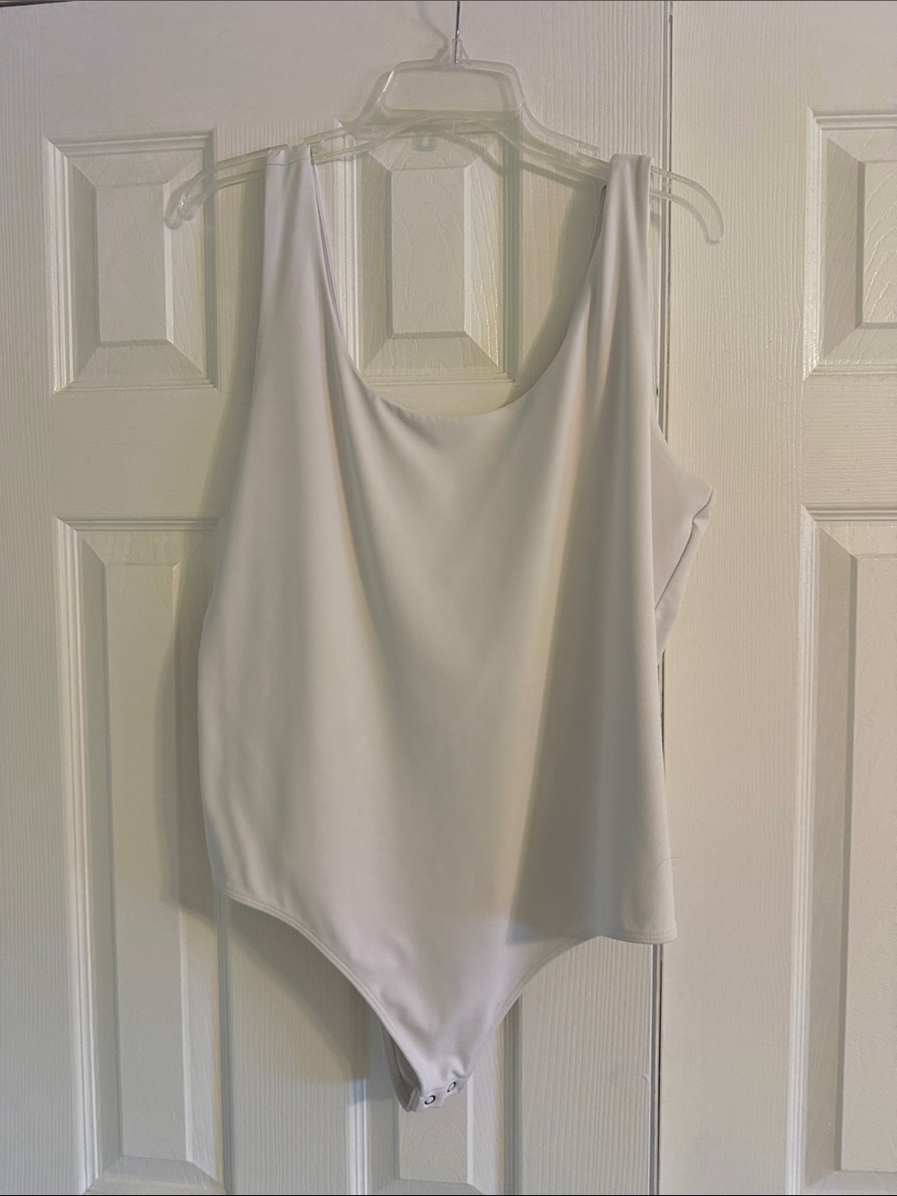 Express White Scoop Neck Bodysuit